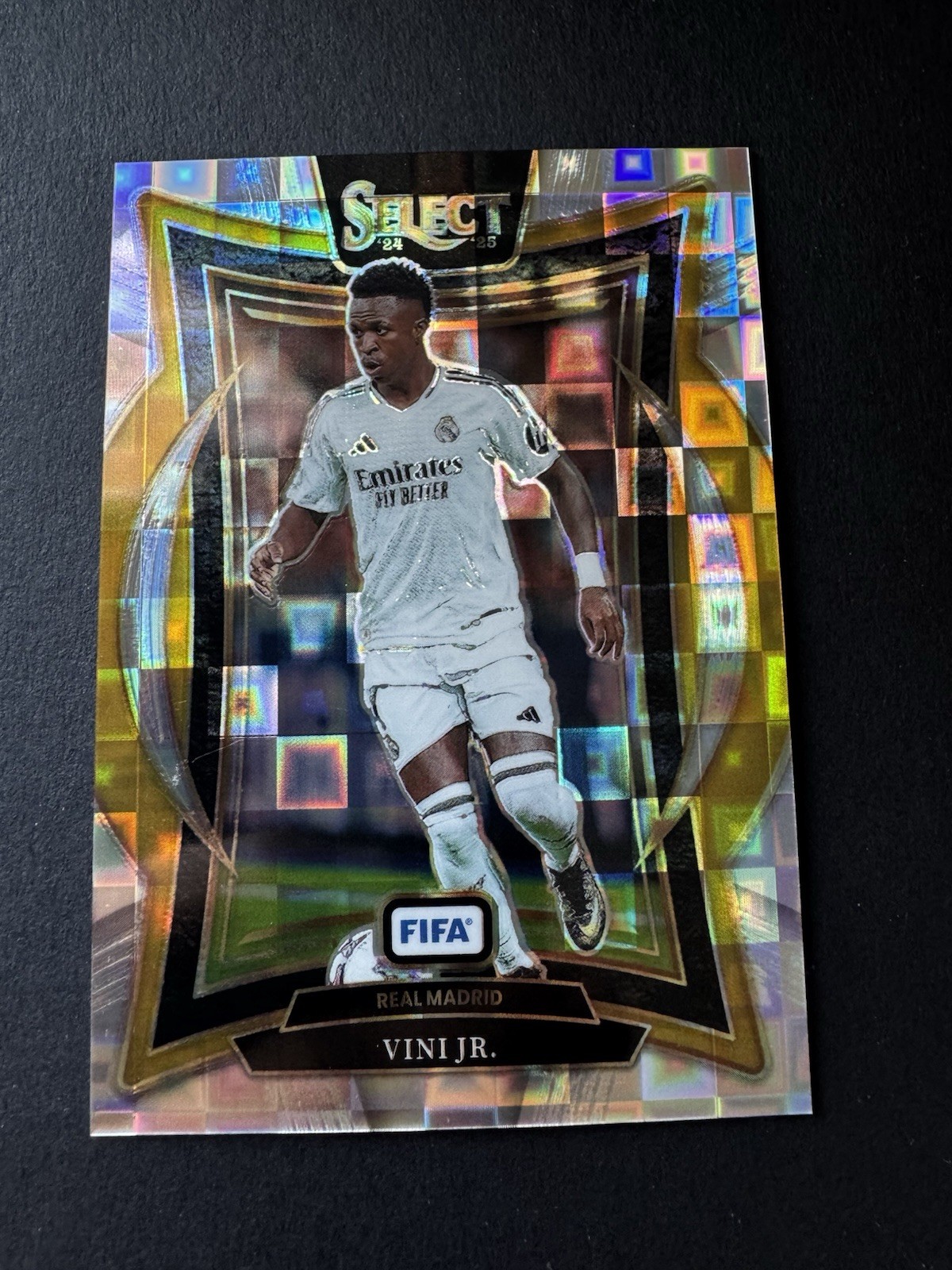 2024-25 Panini Select Vini Jr Silver Pandora Prizm 4 Madrid Terrace Level FIFA