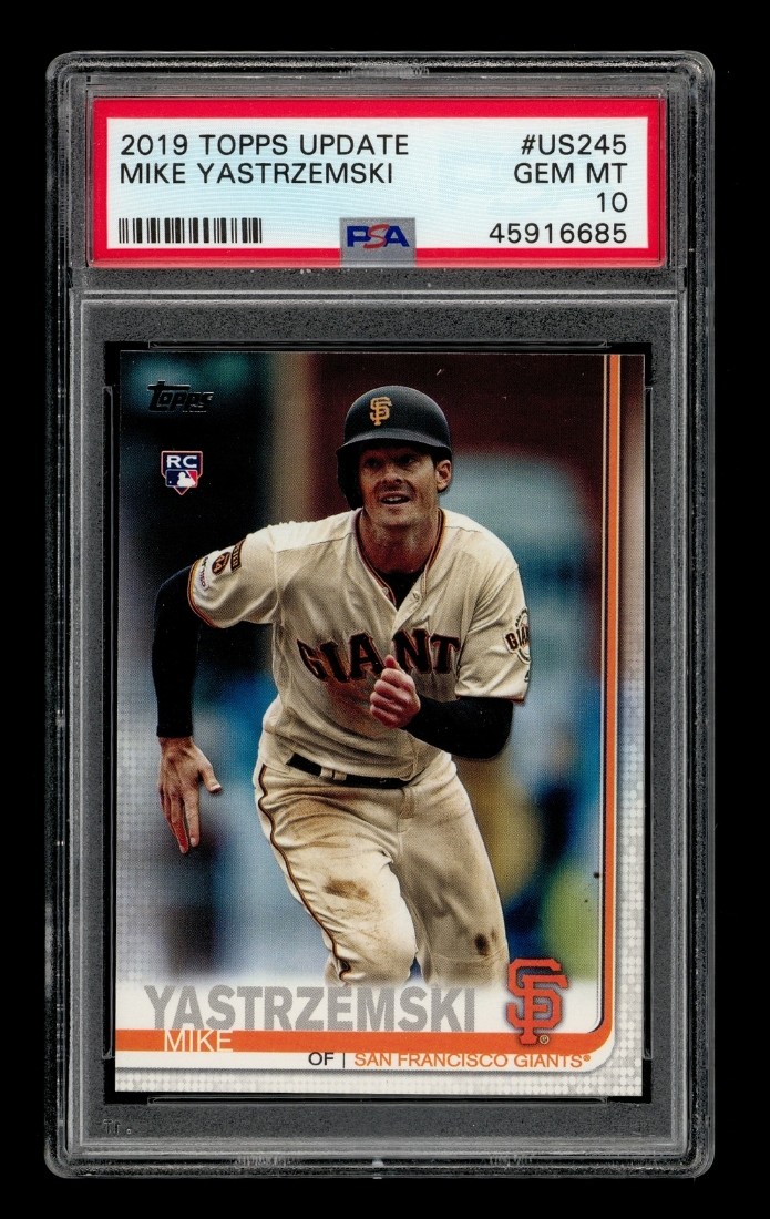 2019 Topps Update: #US245 Mike Yastrzemski PSA 10 GEM MINT