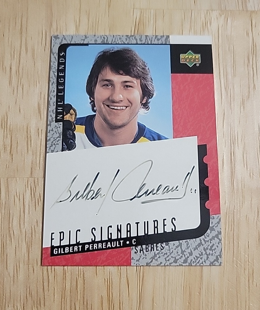 2000-01 Upper Deck GILBERT PERREAULT Epic Signatures Autograph #GP Legends Auto