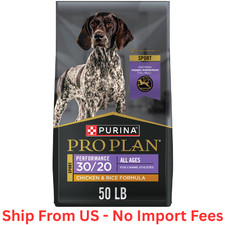 Purina Pro Plan Sport Performance 3020 Chicken Rice Dog Dry Formula 50 Lbs. Purina Pro Plan Sport Performance 3020 Chicken Rice Dog Dry Formula 50 Lbs.