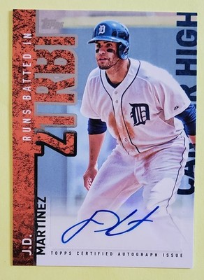 J.D. MARTINEZ  2015 Topps Career High Autograph #CH-JM