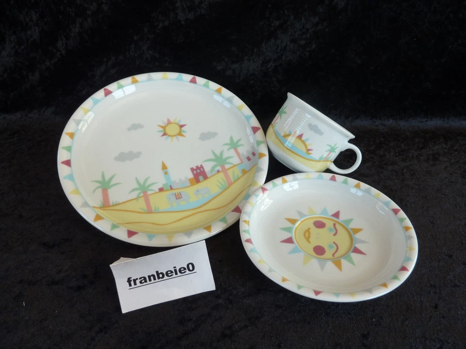 Thomas Kindergeschirr " ELEFANTENREISE  " Tasse / Untertasse / Teller - Bild 2 von 2