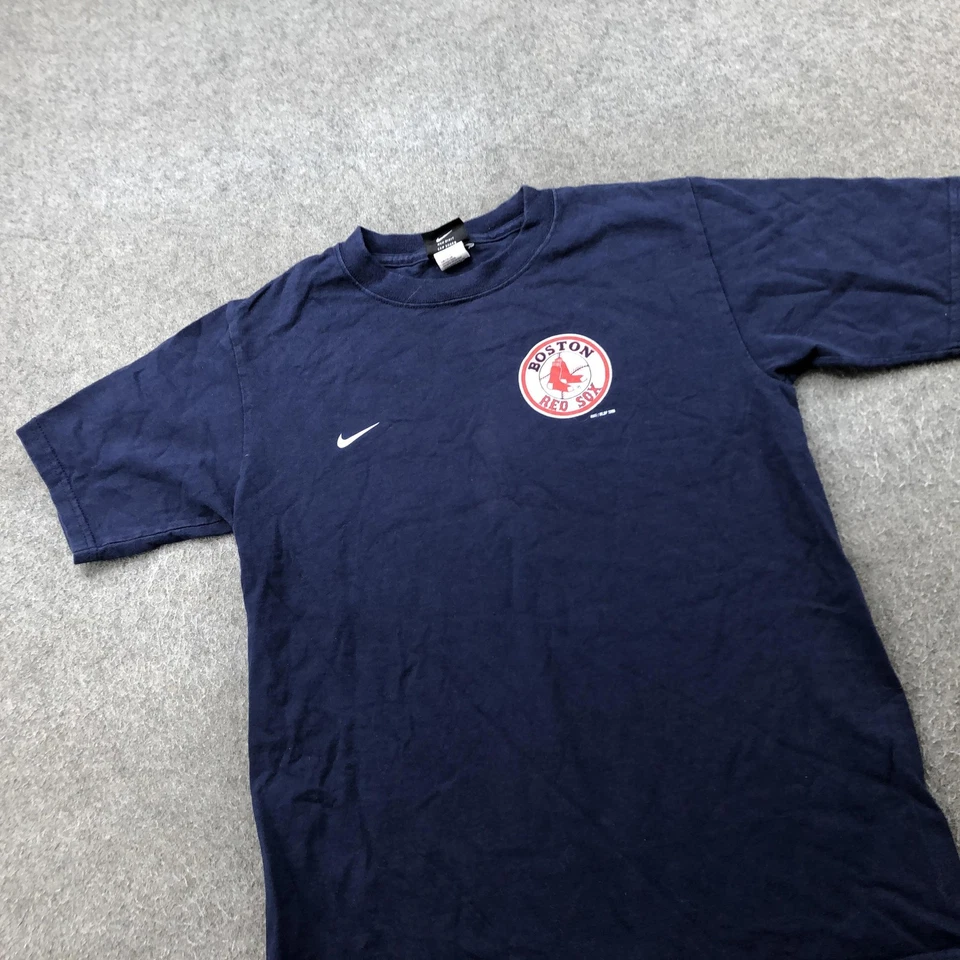 Camisa De Colección Boston Red Sox Niños Grande Azul MLB Nike Schilling 38 Camiseta Foto 2 de 4