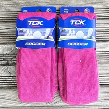 TCK Soccer Tube Socks Lot of 2 Pair Pink OSR Mens 4-8 Womens 8-10