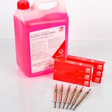 6x FEBI 47507 Glühkerzen + 5L G12 für BMW 1 2 3 4 5 6 7 X1 X3 X4 X5 X6 MINI