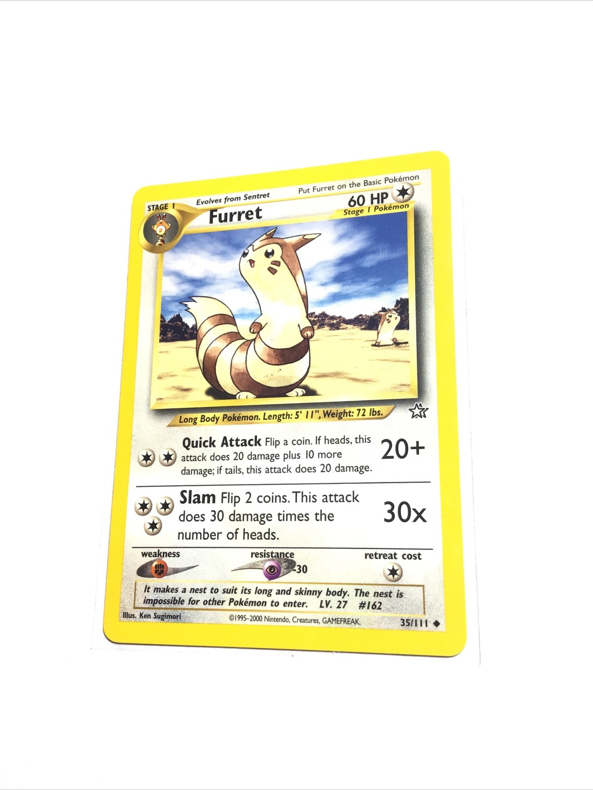 FURRET - 35/111 - Neo Genesis - Pokemon Card - LP