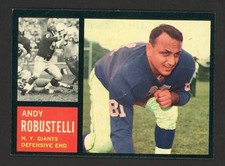 1962 Topps ANDY ROBUSTELLI New York Giants #108 EX/MT Condition (3)