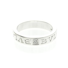 Bvlgari Double Logo Diamond Ring White Gold 18K Fashion Diamond ... BF590656