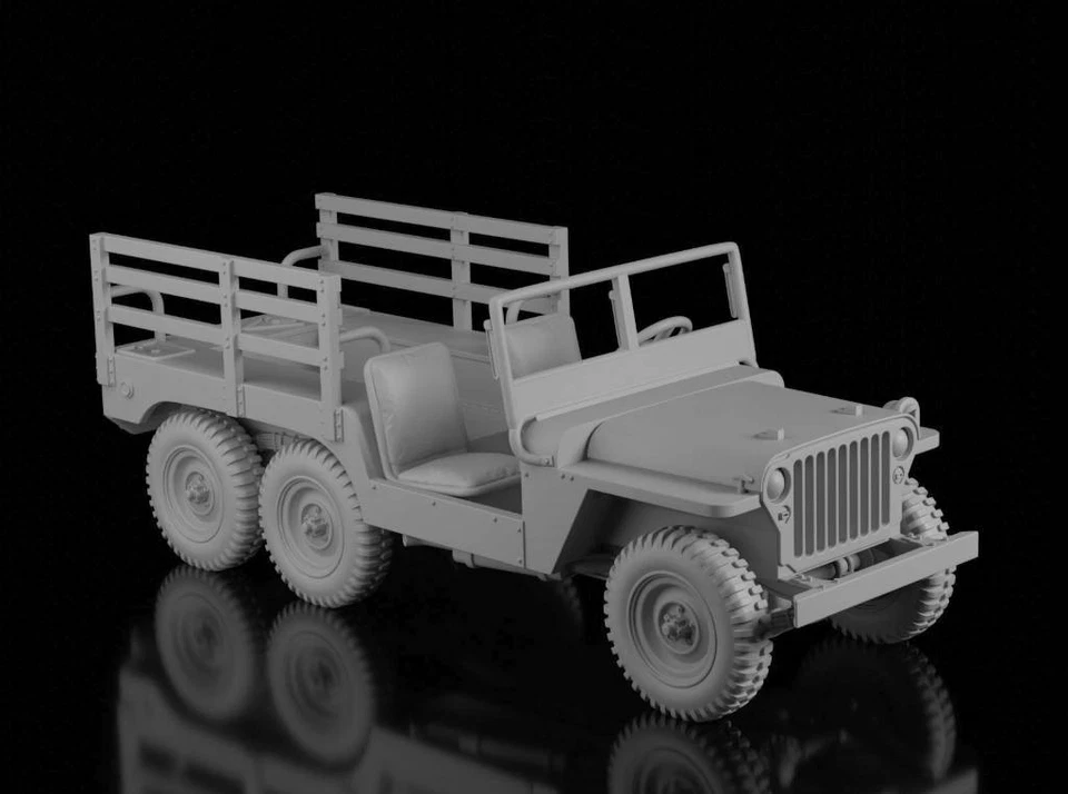 1/72 WW2 American Willys MT-Tug. Painted Resin. 3800 Models on offer. - Image 2 of 2