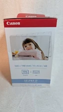 Canon KP-108IN Selphy CP 4x6" Color Ink & Paper Set 108 Sheets 3 Ink Cartridges
