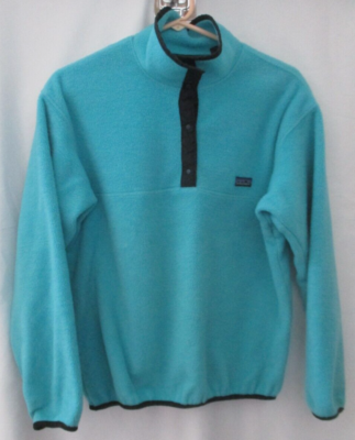 VINTAGE 90'S PATAGONIA BLUE FLEECE SNAP-T BUTTON PULLOVER - SIZE
