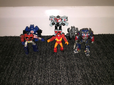 Transformers Robot Heroes Collection Titan: Hot Rod, 2 Optimus Prime + andere