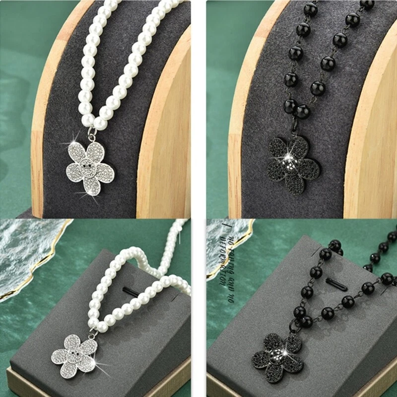 Artificial Pearl Necklace Cute Beach Necklace Crafted Necklace
