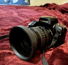 Canon EOS ELAN 35mm SLR Film Camera, 28-80  75-300 Lenses, Full Kit