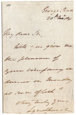 John Copley, 1st Baron Lyndhurst Signed Letter 1841 + Print Autograph Chancellor