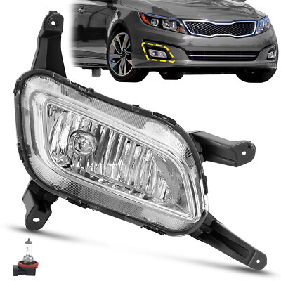 For Kia Optima 2014 2015 Front Bumper Fog Light Lamp W/Bulb Right Passenger Side