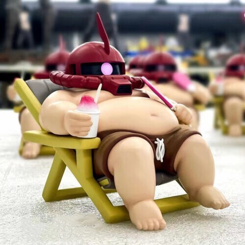 CPXX DP9 Studio Fat boy GUNDAM Zaku Resin Statue In Stock Eye Led