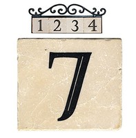 Nach Az-classic-7 Marble House Address/number Tile, Beige, New, Free Shipping on sale Nach Az-classic-7 Marble House Address/number Tile, Beige, New, Free Shipping on sale