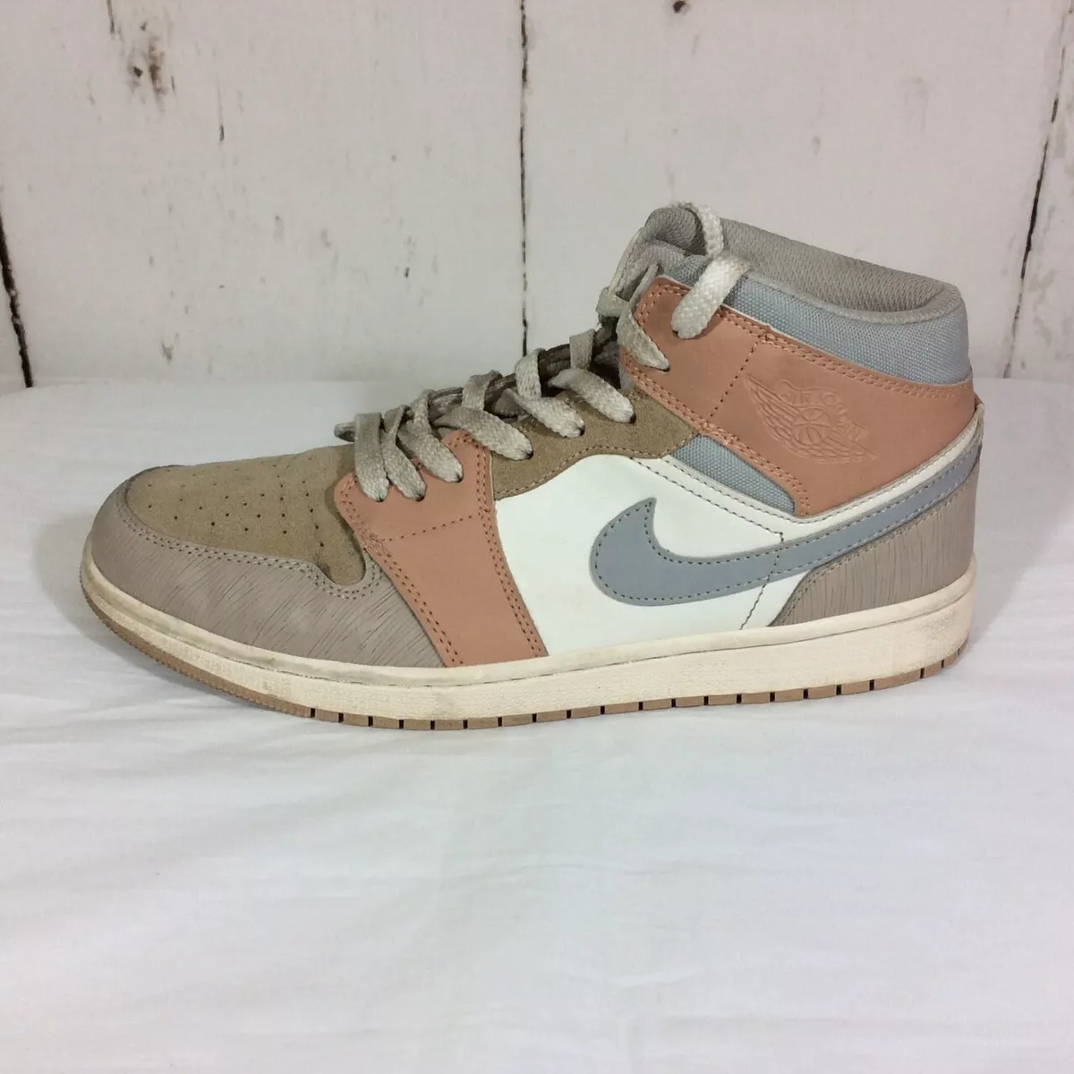 gek geworden Bederven labyrint Nike Air Jordan 1 Mid Milan Sail Light Bone White Size 10 Sneakers  CV3044-100 | eBay