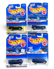 Hot Wheels Vintage Lot of 4 1998 First Editions Jaguar D Type Mattel