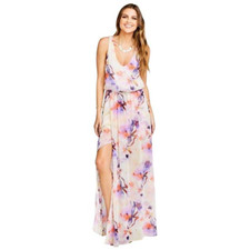Show Me Your Mumu Kendall Maxi Dress Abers Babers Floral Print Size Extra Small