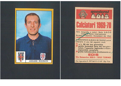 Improta - Serie A Napoli - Figurina EDIS Calciatori 1970/1971 Discreta