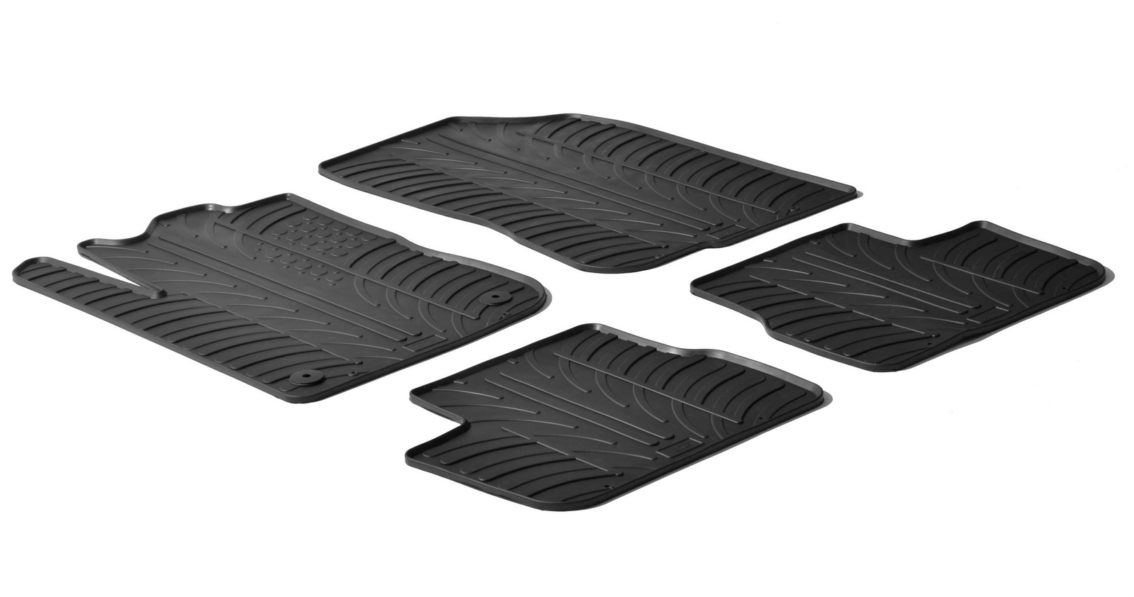 SET TAPPETI SU MISURA IN GOMMA -  PEUGEOT 208 3P (04/12>) -  PEUGEOT 208 5P (04