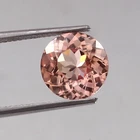 Natural Flawless Ceylon Padparadscha Sapphire Round Cut Loose Gemstone 10x10 MM