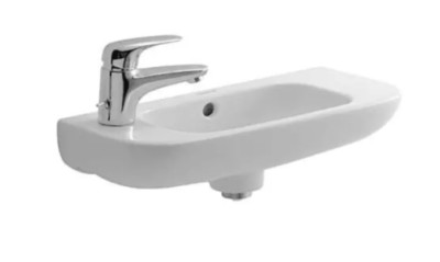 Duravit 19-5/8'' Wall-Mounted Bathroom Sink 1-Hole on Left Side for Faucet