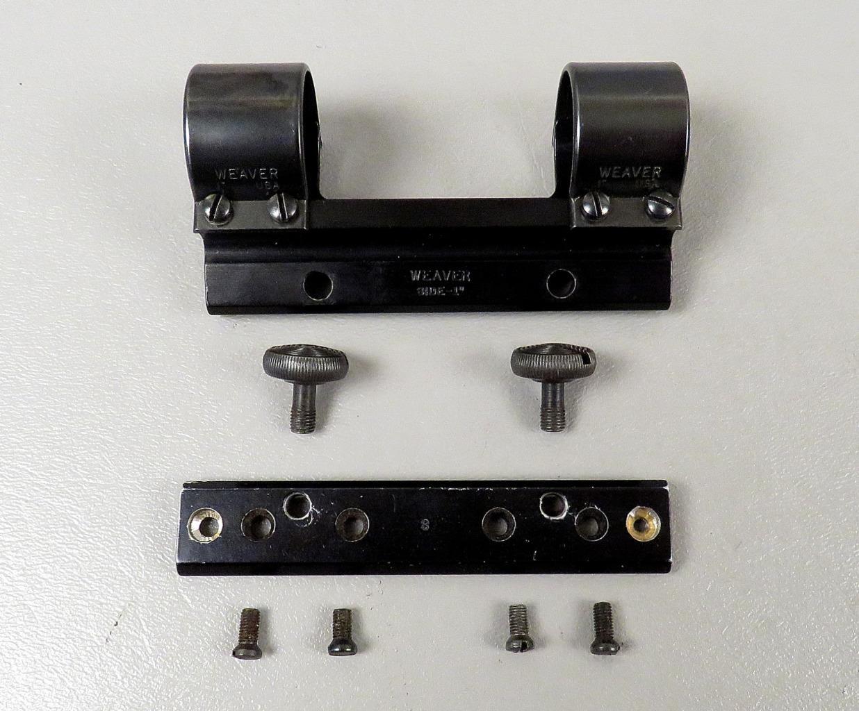 Weaver SIDE MOUNT RINGS & No8 BASE Remington Winchester Shotguns Gun