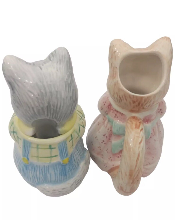 Vintage Cat Cream Pitcher and Sugar Bowl 1991 Avon eBay