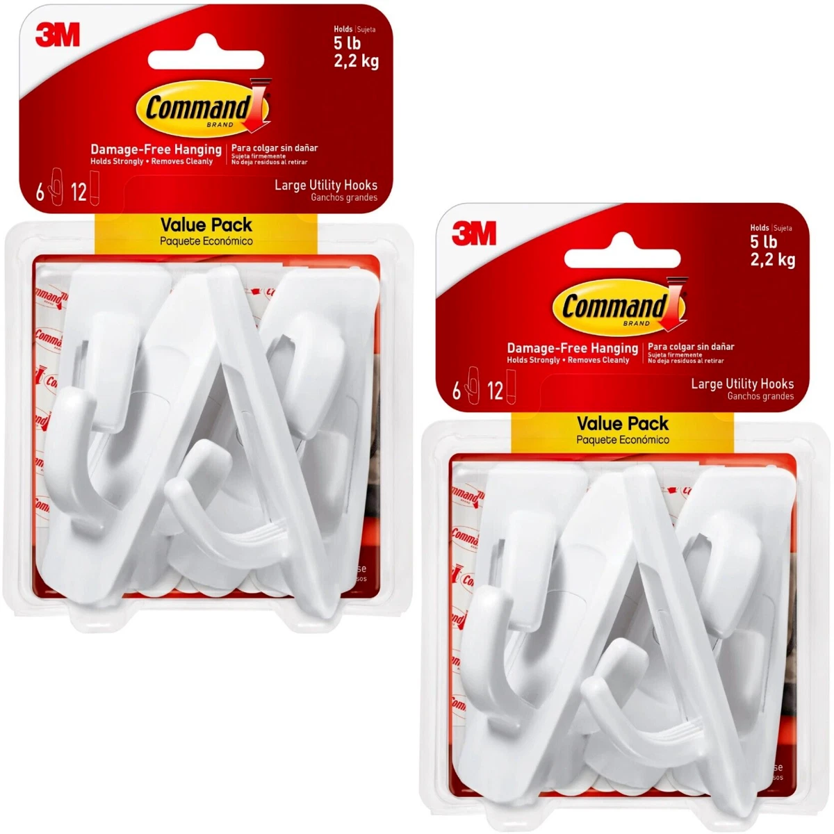 3M Clips, Hooks & Adhesive Strips