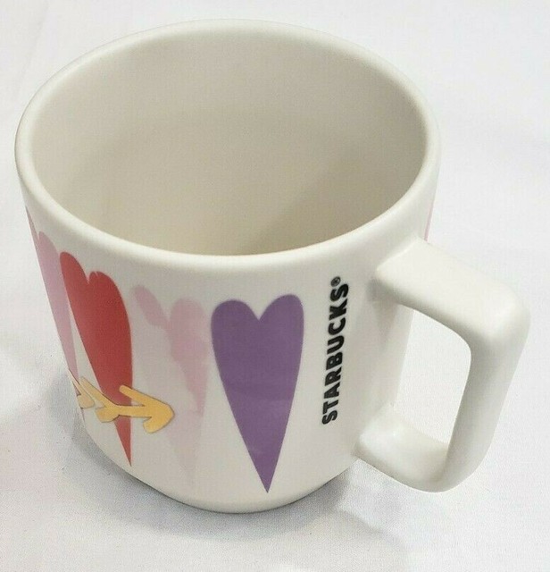 starbucks clear mug with heart handle