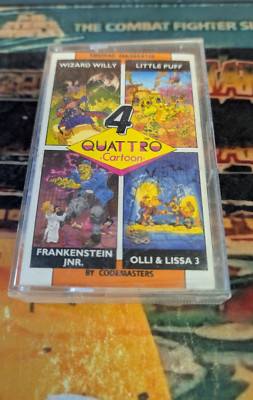 4 Quattro Cartoon (1986) Amstrad Schneider CPC (Tape Box Manual) works 8-bit
