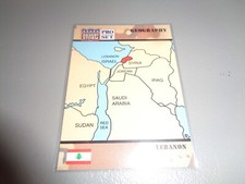 LEBANON #33 1991 Pro Set Desert Storm Geography card