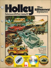 Holley Performance and RV 1980 Parts Catalog PDF File USB Flash Drive