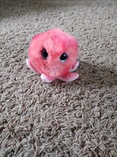 2022 TY Puffies SHELDON the Coral Octopus 4 Inch Stuffed Puff Ball Plush MWMTS