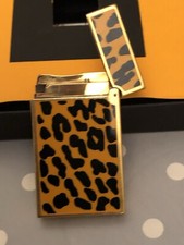 S.T. DUPONT CHEETAH FANTASIES LACQUER LINE, LIGNE D LIGHTER.