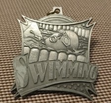 old Swimming Medal 1980's 🏊 USA Greece 1