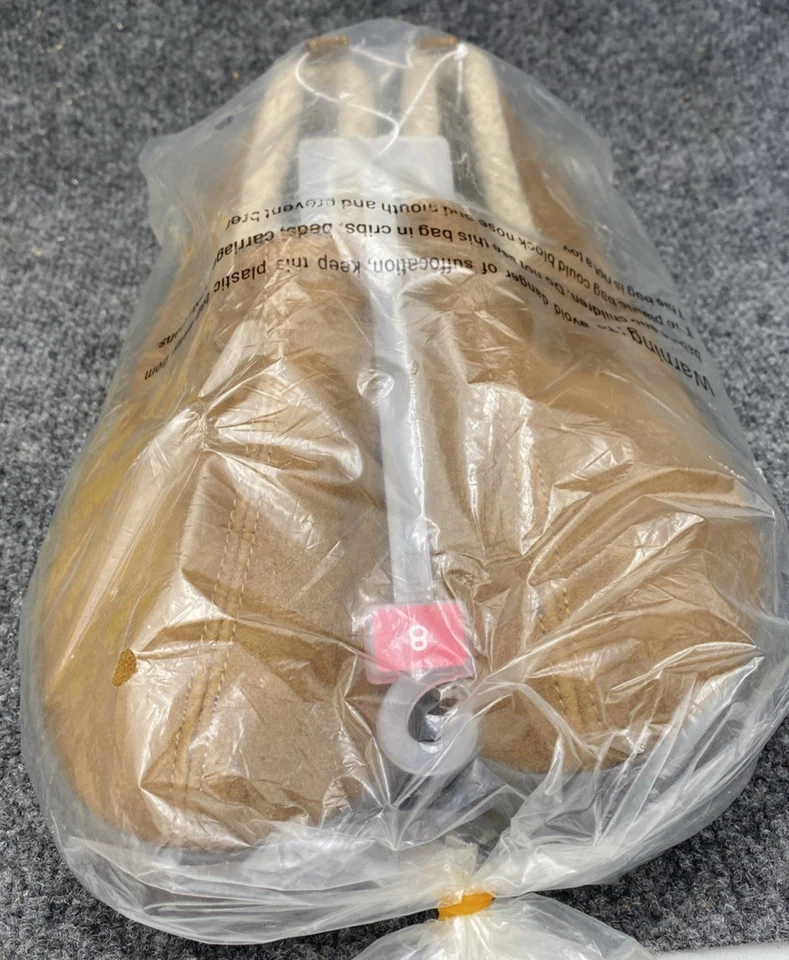 Zapatillas Mossimo Hombre Talla 8 Nogal Carson Marrón Gamuza Sin Cordones Mocasín Vellón Foto 4 de 4