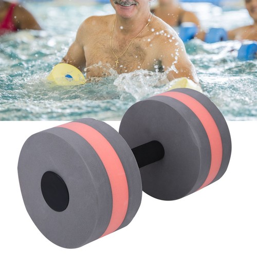 (gray Red)Eco Friendly Roundness Foam Water Floating Dumbbell Fitness CH - Picture 12 of 23