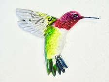 HOME GARDEN POOL YARD - HUMMINGBIRD WALL DECOR 711725 COLORFUL DESIGN -BRAND NEW