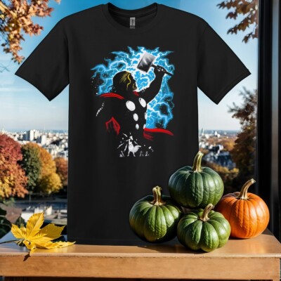 Retro Marvel Avengers Thor T-Shirt T Shirt Herren Damen Unisex Tshirt SY649