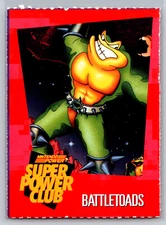 Battletoads Nintendo Super Power Club Magazine Card #21 Perforated