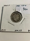 1905 Barber Dime Vf Plus