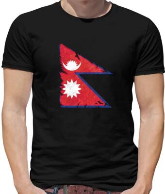 Nepal Flagge Herren T-Shirt - Kathmandu - Nepalesisch - Flaggen - Land - Asien