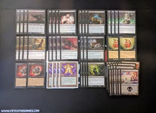 60 Card Deck - BLACK 8 RACK - Discard - Ready to Play - Modern - Magic MTG FTG