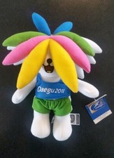Maskottchen Sarbi mit Original Etikett  13.IAAF - Leichtathletik WM Daegu 2011