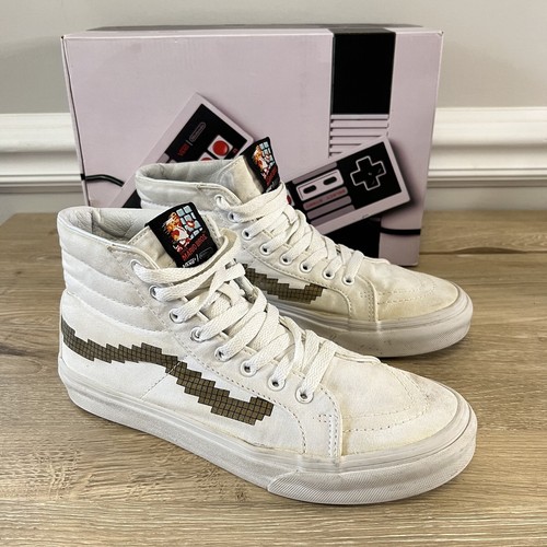 Vans SK8 Hi Slim Nintendo Console Sneakers Gold/White W 8.5 / M 7 | eBay
