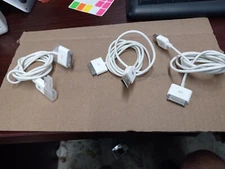 3 USB Data Sync Cable Cord Charger for iPhone 4 4G 4S 3GS iPod Nano  LOT 3